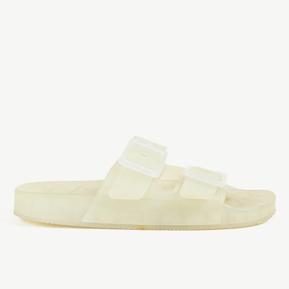 Balenciaga Mallorca Translucent Buckled Jelly Slide Sandals - Picture 2 of 9